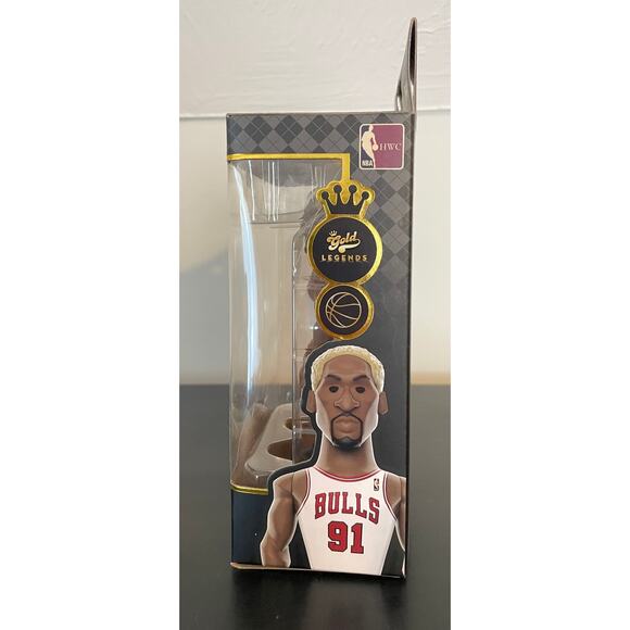 Funko NBA Gold Legends Bulls Dennis Rodman Premium Vinyl Figure HardwoodClassics - Picture 2 of 8
